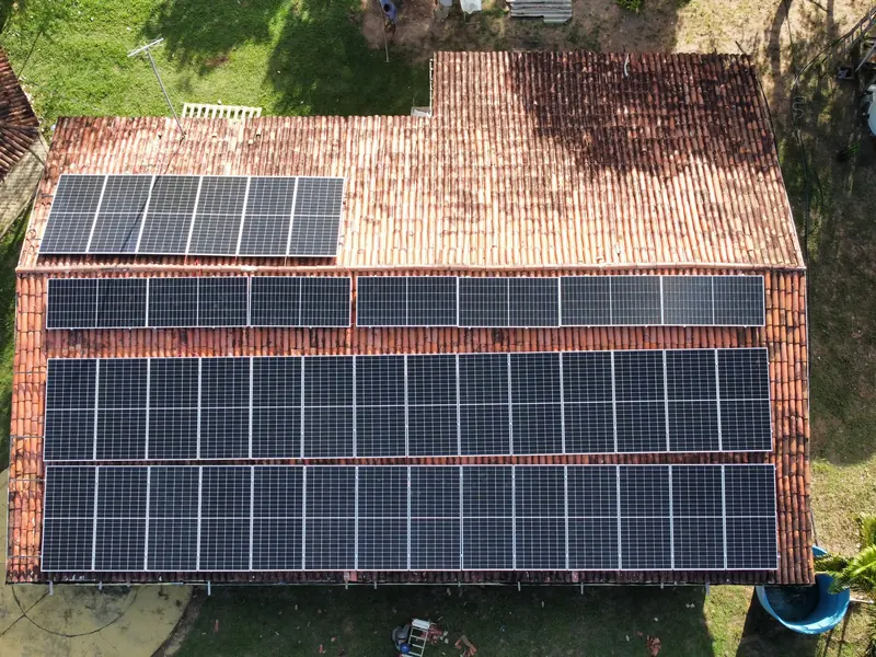 Residência de grande porte: usina solar instalada pela Ergo no Rio Grande do Norte