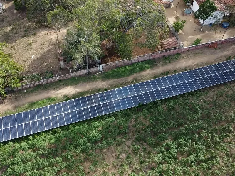 Usina montada em solo: usina solar instalada pela Ergo no Rio Grande do Norte
